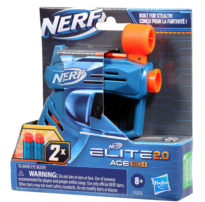 Hasbro 孩之寶 NERF 樂活打擊 菁英系列 2.0 射擊器, 王牌SD-1, 1組