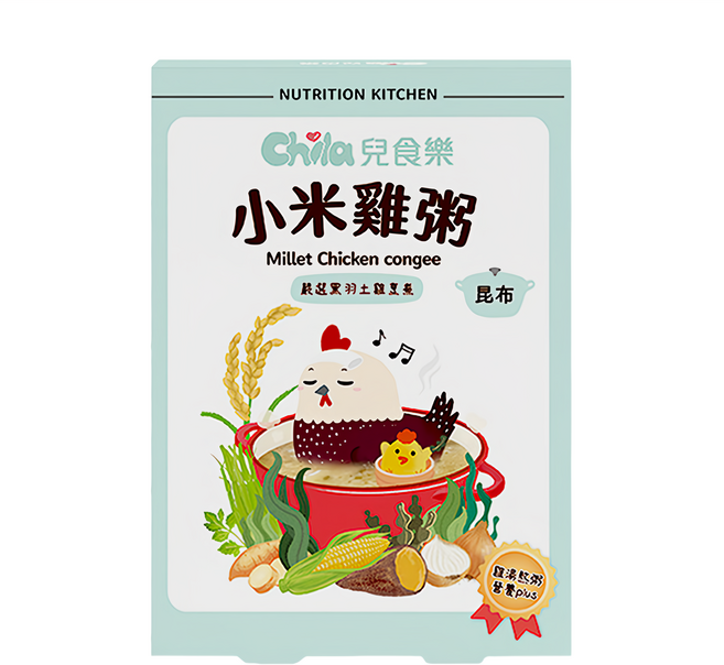 Chila 兒食樂 小米雞粥 昆布, 300g, 1盒