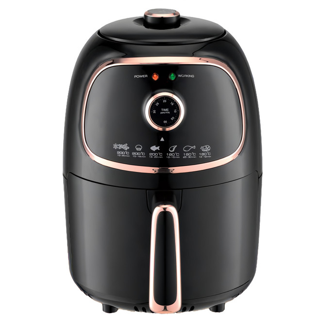 SOnGEn 松井 輕食煮義減脂美食氣炸鍋 無油煙 時間溫度好設定 最高200℃/最長30分 2.0L, SG-200AF, 璀璨金