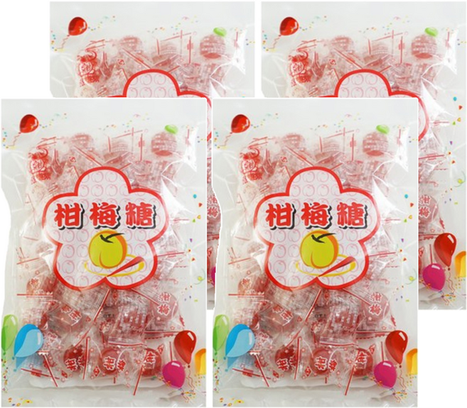 品味食族 柑梅糖, 220g, 4袋