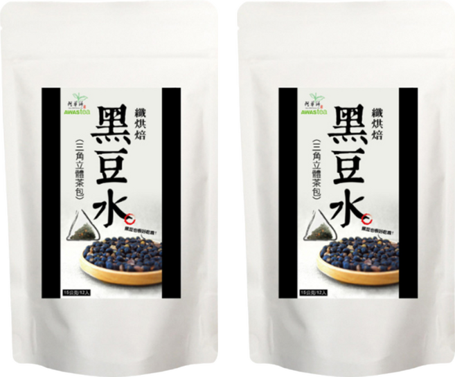 AWAStea 阿華師 纖烘焙黑豆水, 15g, 12入, 2袋