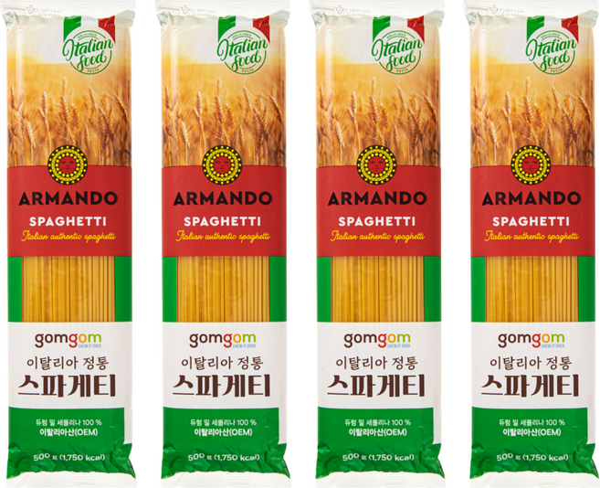 ARMANDO gomgom 傳統義大利麵, 4包, 500g