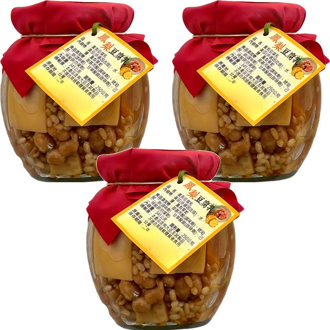 埔里鎮農會 鳳梨豆腐乳 固形量250g, 345g, 3罐