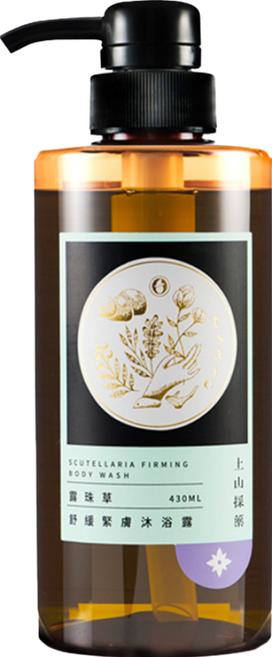 tsaio 上山採藥 露珠草舒緩緊膚沐浴露, 430ml, 1瓶