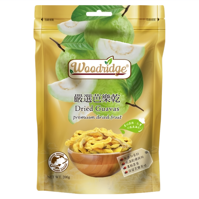 Woodridge 森之果物 嚴選芭樂乾, 200g, 1包