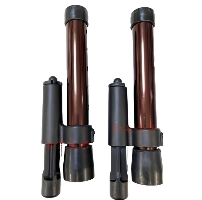 Nova 光星 412 一吋管徑助行器剎車輪管下壓式止滑套管 咖啡色, B412AA-A, 2支