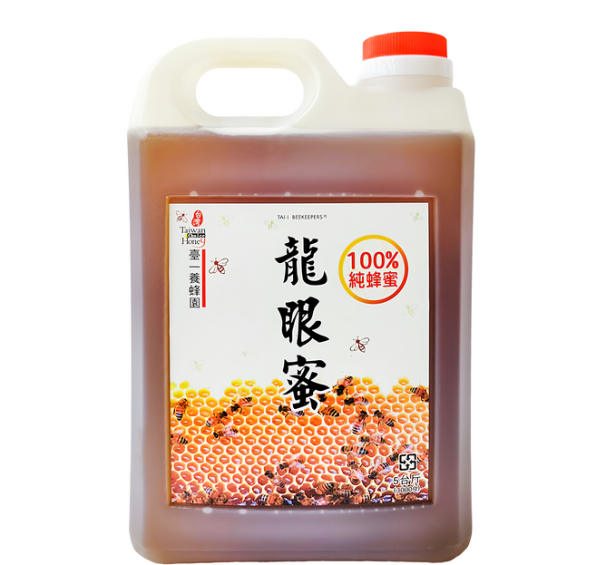 臺一 龍眼蜜 100%純蜂蜜, 3kg, 1桶