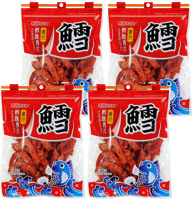 惠香 鱈魚風味蜜汁香片, 230g, 4包