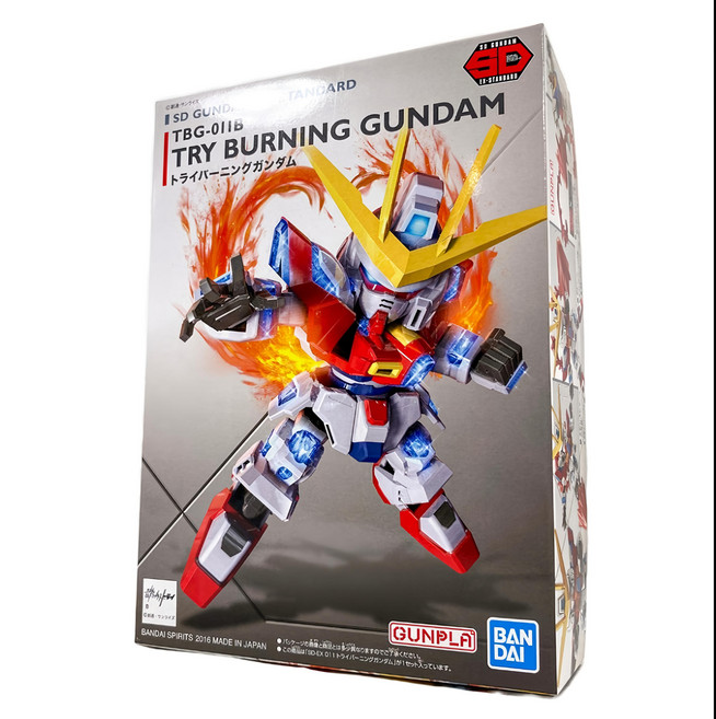SD GUNDAM WORLD HEROES SD鋼彈世界群英集 組裝模型 EX-STANDARD 011 TRY 燃燒鋼彈, 1個