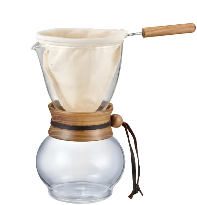 HARIO 好璃奧 濾布3-4杯手沖壺 DPW-3, 480ml, 1個, 手沖壺 + 濾布 + 手沖壺