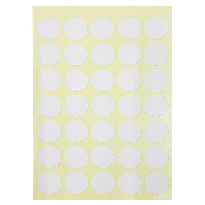 華麗牌 彩色標籤 WL-2031W 圓直徑16 mm, 20包, 1盒, 白色