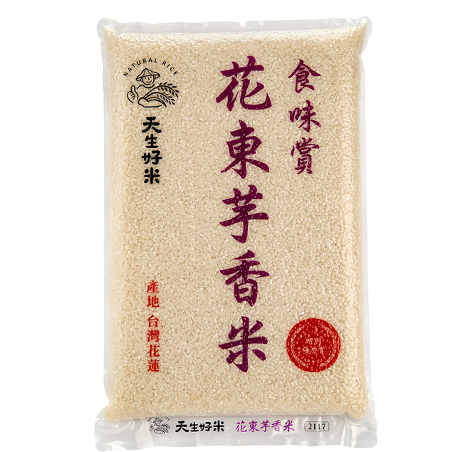 天生好米 食味賞花東芋香米, 4kg, 1袋, CNS二等