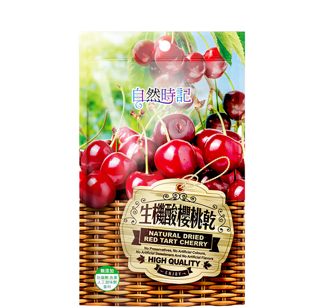 Nature Time 自然時記 生機酸櫻桃乾, 100g, 1包