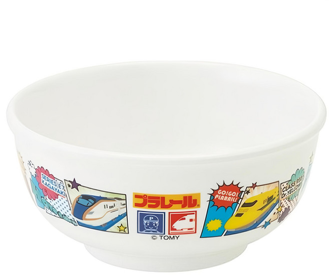 Skater 美耐皿兒童餐碗 M320 240ml, 新幹線 白色, 1個