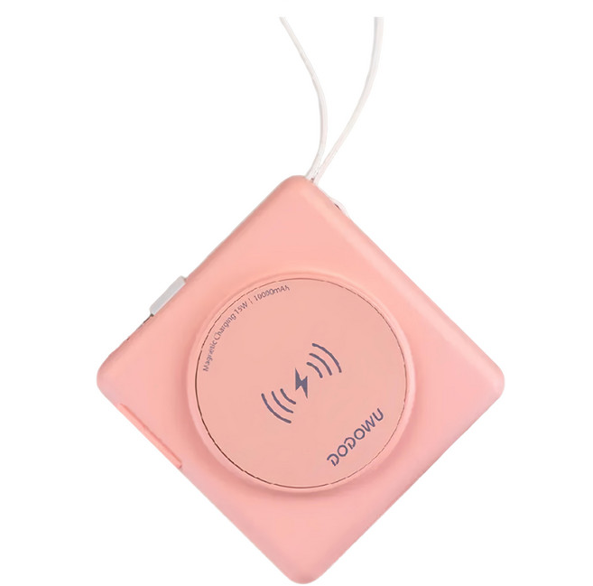DODOWU 嘟嘟屋 多功能行動電源 10000mAh, KP-SUPER7, 雲朵粉