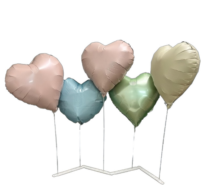 Yamiley 愛心摺疊桌飄 馬卡龍 派對裝飾 告白氣球 浪漫佈置, 1組