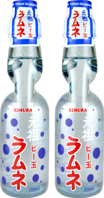 木村飲料 元祖彈珠汽水, 200ml, 2瓶