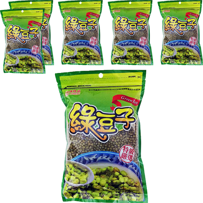 CHI-SHENG 耆盛食品 綠豆子, 500g, 6包