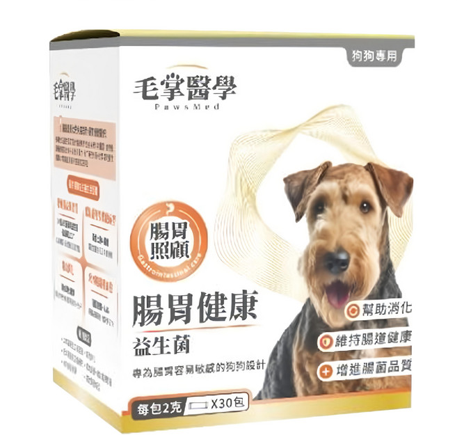 毛掌醫學 腸胃健康益生菌, 幫助消化/維持腸道健康, 30包, 1盒