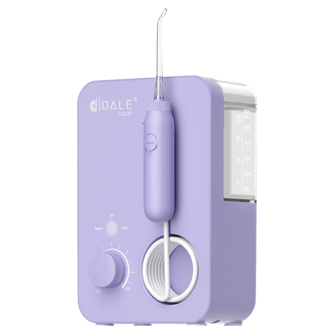 DALE 達樂 家用變頻沖牙機 DL-5006 紫色 600ml大容量水箱 10段水壓調節 多種噴頭