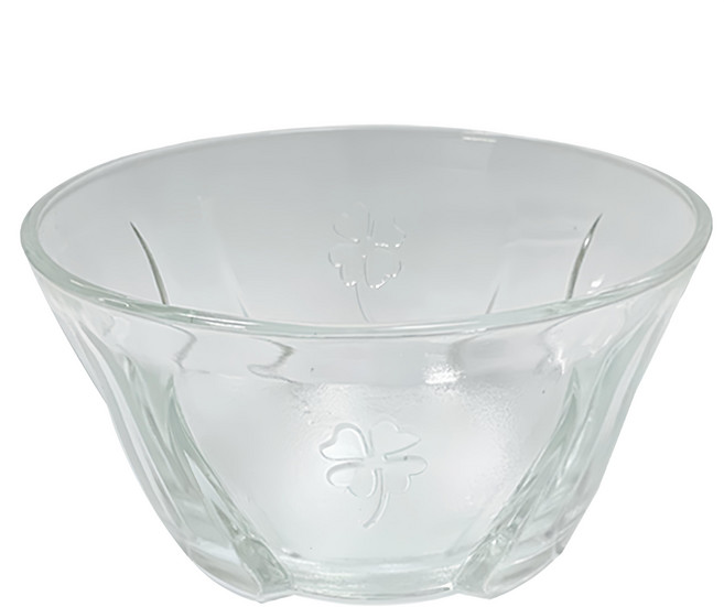 HOMEWARE MAGICIAN 家魔仕 初見 幸運草水晶碗3件組 HM-3612 400ml, 幸運草 透明色, 1組