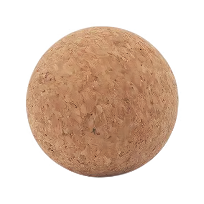 NICOFUN 愛定做 天然軟木瑜珈球 按摩球 軟木實木款 FYS22BA3001 直徑3cm 2.5g, 天然軟木色, 1個