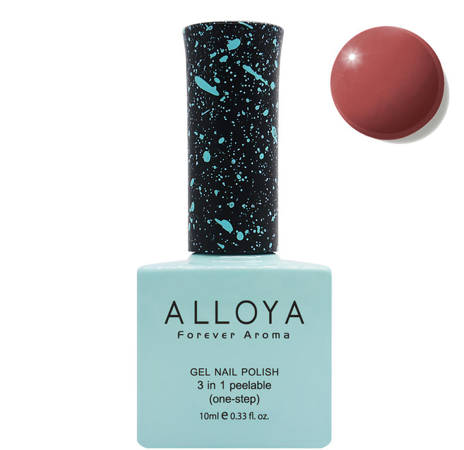 ALLOYA 愛若雅 一步光撩指甲油膠, 051 顯白豆沙紅, 10ml, 1瓶