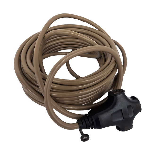 ADAMOUTDOOR 戶外延長動力線 15M AC 125V 1650W Max, 沙色, 1條