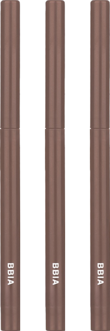 BBIA 魅雅 極細防水抗暈持久眼影眼線膠筆 多功能 顏色生動鮮明, 06 Choco Mousse, 3支