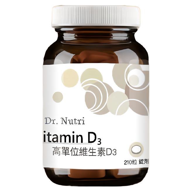 Dr. Nutri 芯漾生醫 維生素 D3 錠, 210顆, 300mg, 1瓶