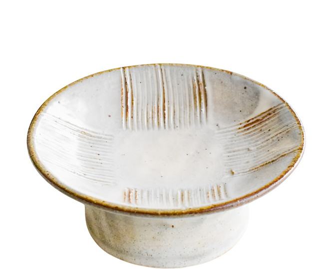 SAWATOUKI 佐和陶瓷 志野市松高台皿, 多色, 1個