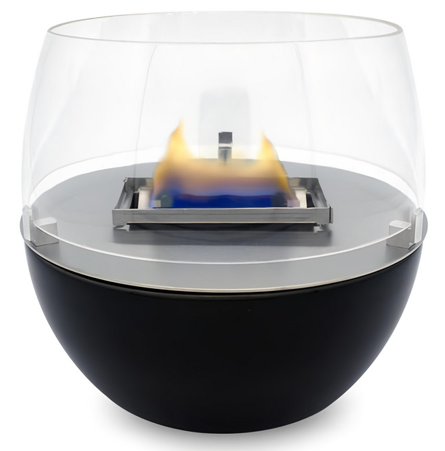 O-GRILL Tenderflame 桌上型火焰情境氣氛燈 Tulip 14cm, 黑色, 1個