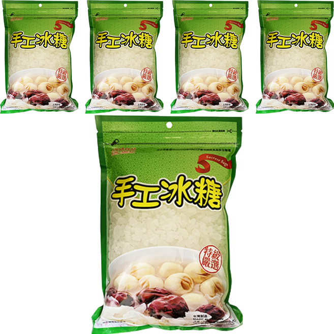 CHI-SHENG 耆盛食品 手工冰糖, 1kg, 5包