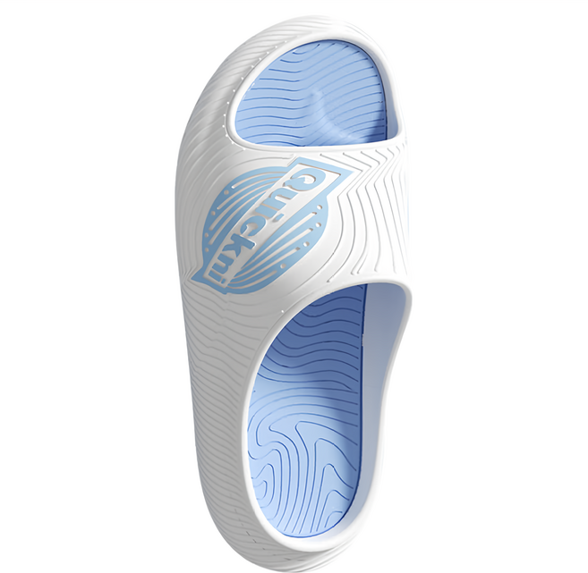 bebehome Quickni 踩屎感時尚潮酷運動涼拖鞋, 白藍色, 44~45