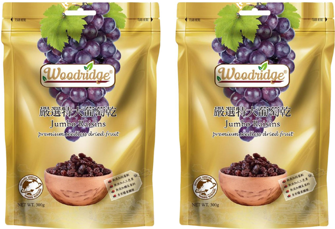 Woodridge 森之果物 嚴選特大葡萄乾, 300g, 2包