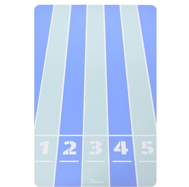 USHaS 瑜癒 CozyRun 超慢跑墊, 雙色跑道款, 1個