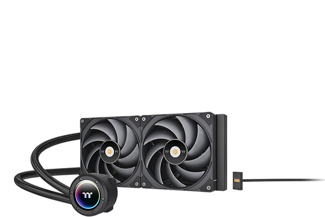 thermaltake 曜越 TOUGHLIQUID 280 EX Pro ARGB Sync CPU AIO MagForce2.0穩定串接 高效能銅底板, 1組