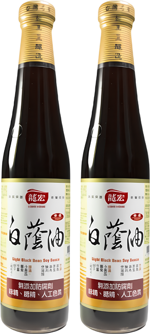 龍宏 白蔭油, 420ml, 2瓶