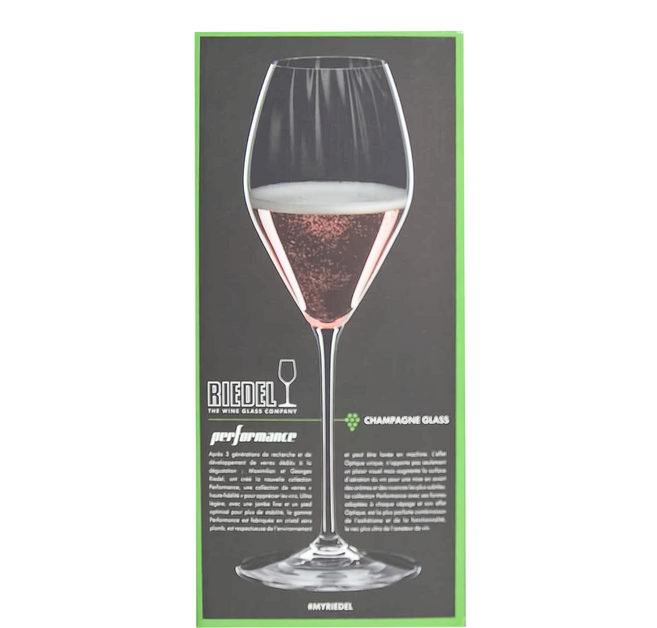 RIEDEL PERFORMANCE 香檳杯2件套裝 無鉛水晶玻璃 德國製造, 375ml, 1組