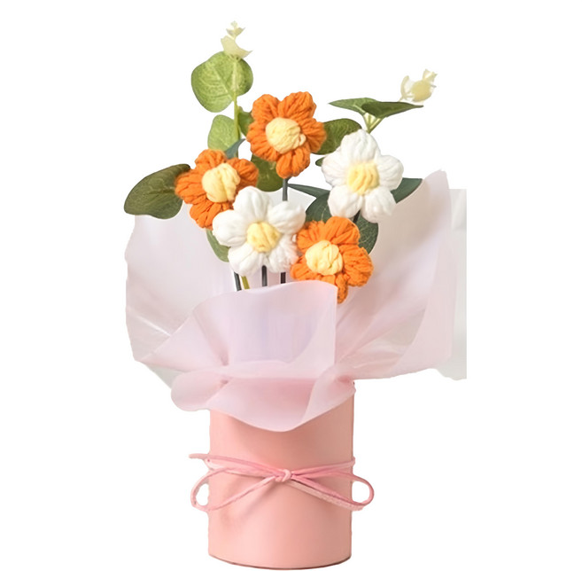 A-ONE 匯旺 針織毛線花束 AE-FT3 40g, 橘色, 1組