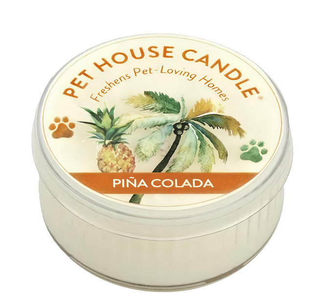 PET HOUSE 室內除臭寵物香氛蠟燭 菠蘿椰子, 43g, 1個