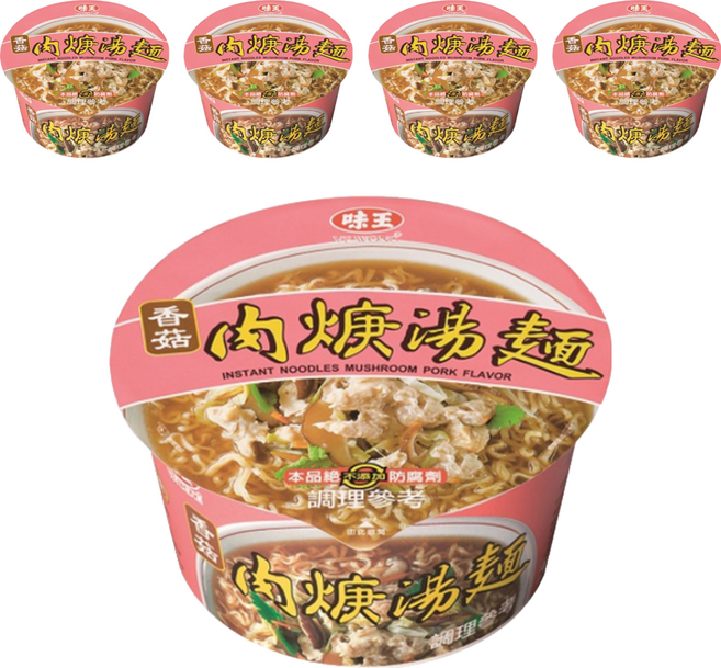 味王 香菇肉羹湯麵, 5入