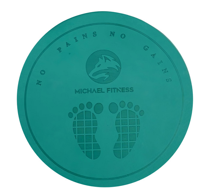 MICHAEL FITNESS 麥克健身 TPE減震跳繩墊 加大 隔音 高彈防滑 保護膝蓋, 綠色