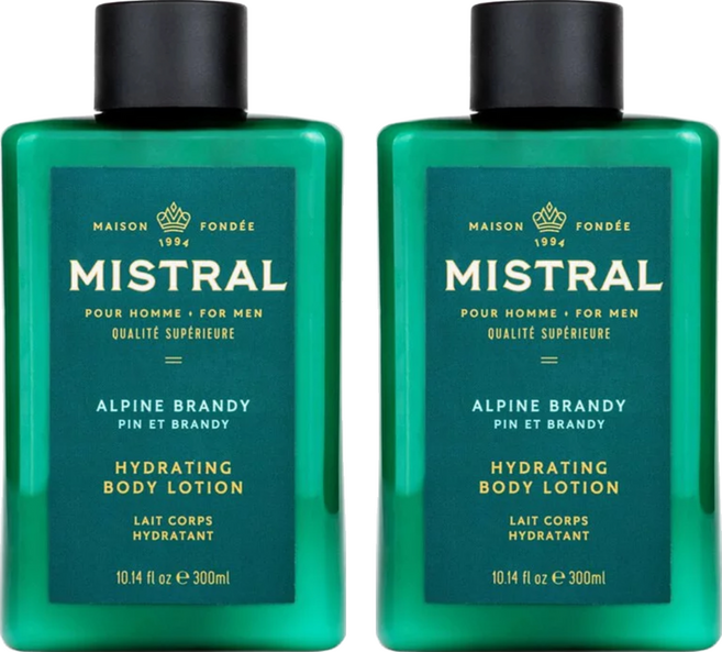 MISTRAL BODY 香水身體保濕乳液 潤膚乳 雅瑪邑白蘭地, 300ml, 2瓶