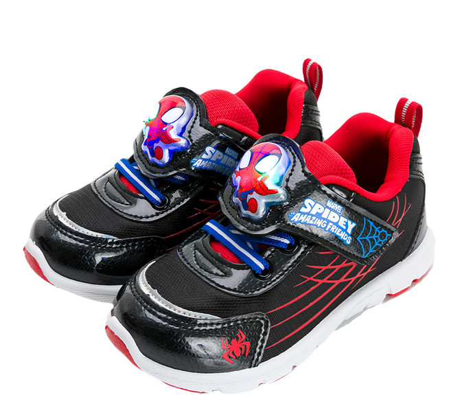 MARVEL 漫威 SPIDER-MAN 蜘蛛人兒童款電燈鞋-台灣製