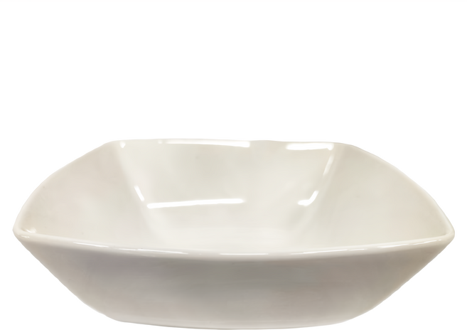 TATUNG 大同磁器 象牙強化 方形深缽 19 x 6.9 x 3cm, 白色, 1個