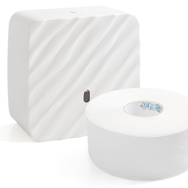 波紋大卷出紙器, 1個, 白色