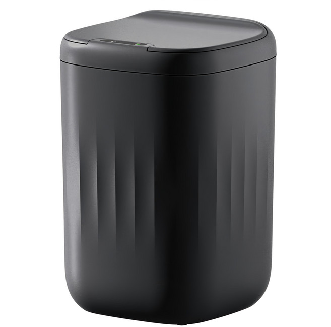 H&K 家居 無色調充電式感應垃圾桶 18L, 1層, 午夜黑