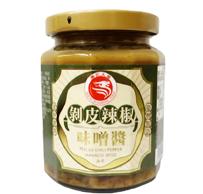 勝記大榮 剝皮辣椒味噌醬, 240g, 1罐