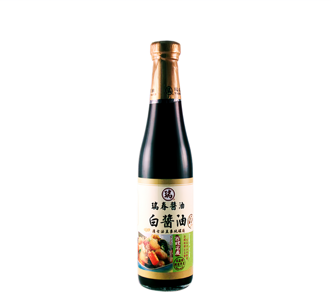 瑞春醬油 黃豆白醬油, 420ml, 1瓶